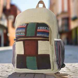 squares himalayan hemp bag