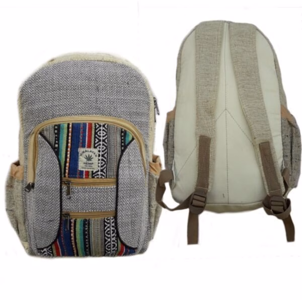 Sustainable Hemp Backpack: Eco-Chic Travel - Image 3